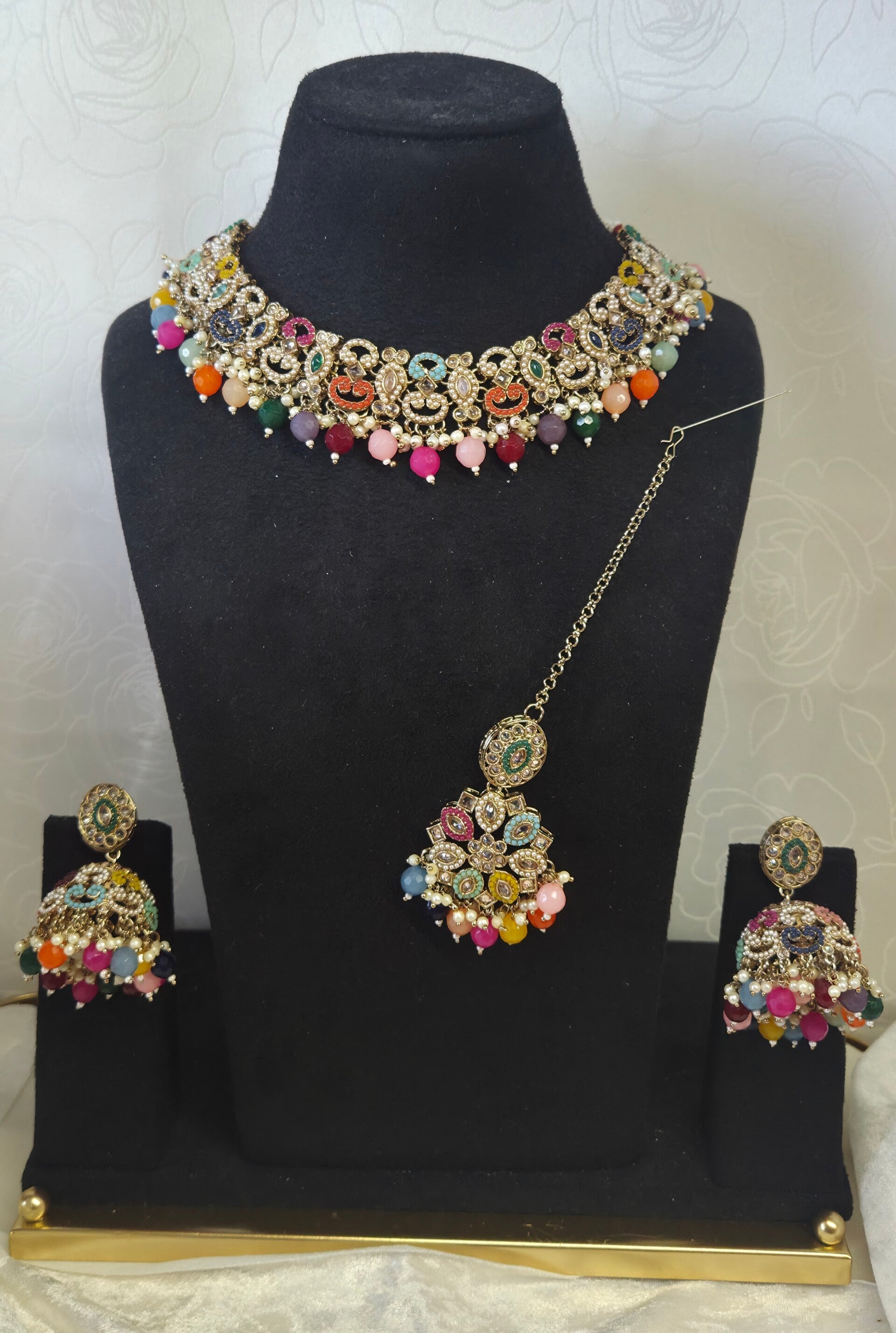 AD Polki Set - Multi