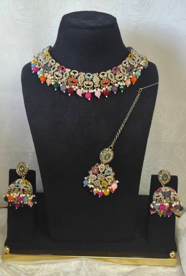 AD Polki Set - Multi