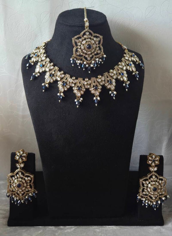 Kundan KM - 1694 - Navy Blue