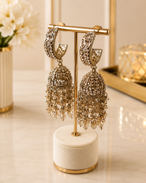 AD Jhumka - Champagne