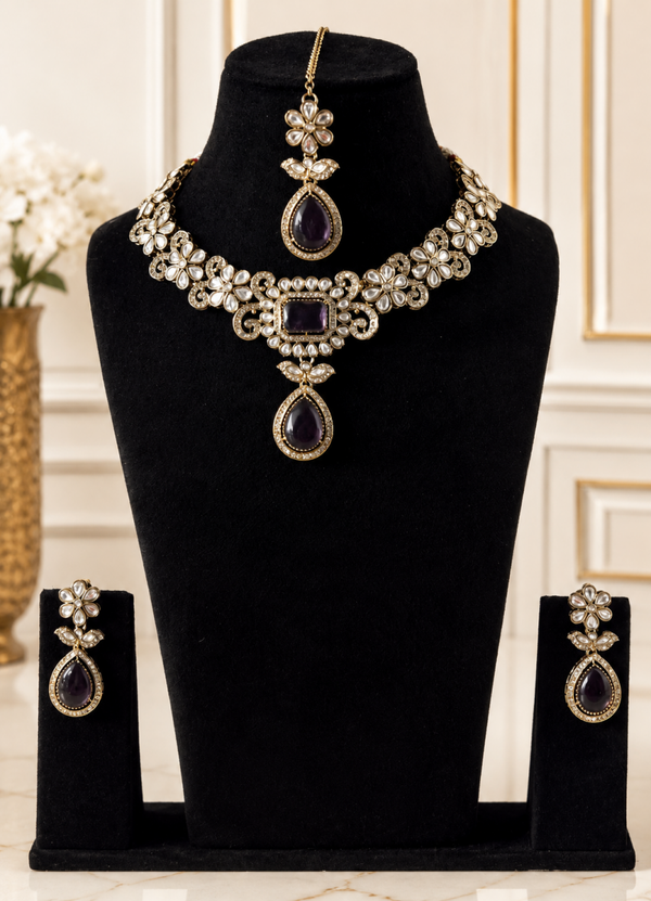 Kundan KN - 2055 - Dark Purple