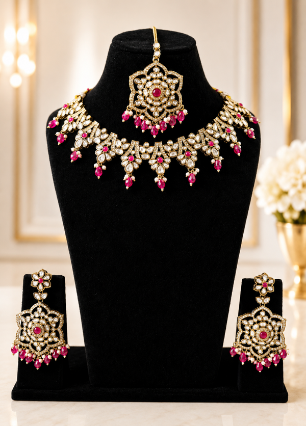Kundan KM - 1694 - Fucshia