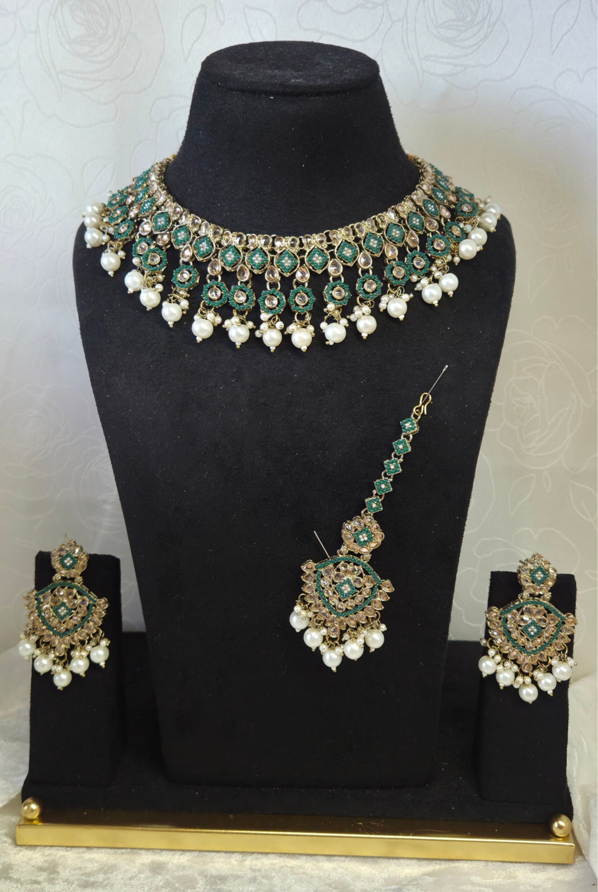 AD Polki Set - Green