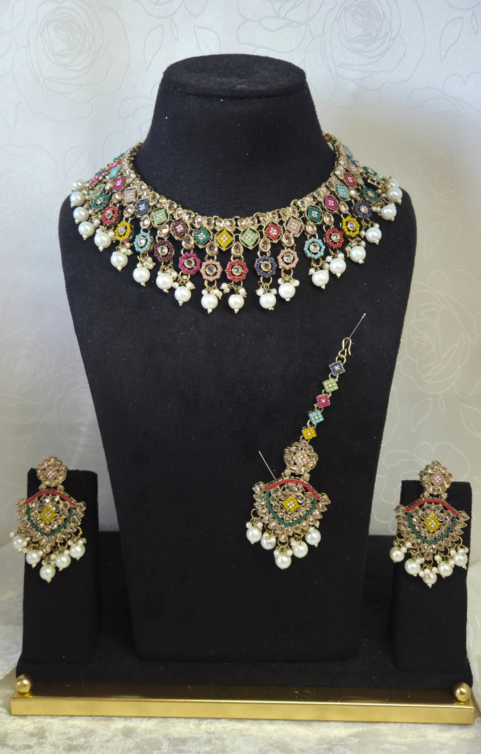 AD Polki Set - Multi