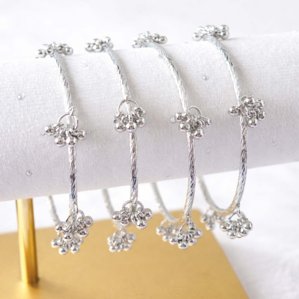 Kashmiri Bangles - Silver