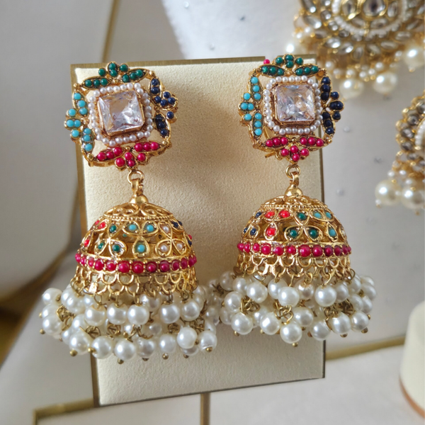 Noratan Jhumki - Crystal D1