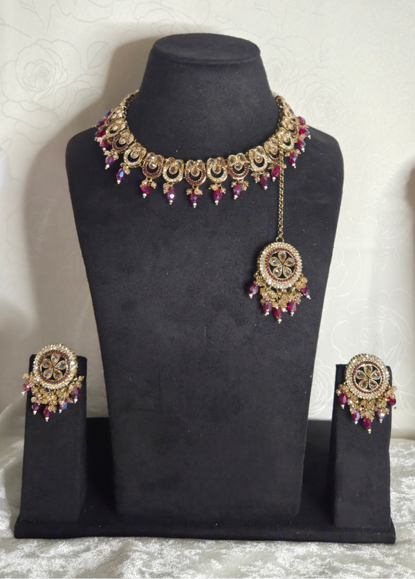 Avanthika set - Mehroon