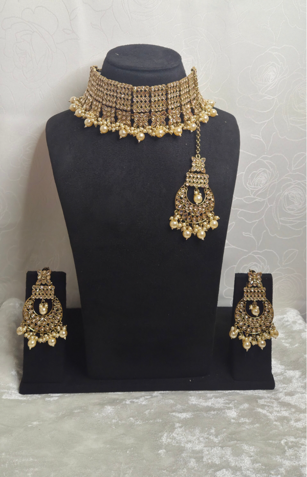 AD Polki set - Champagne