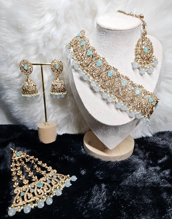 Jhoomer Set Baby Blue