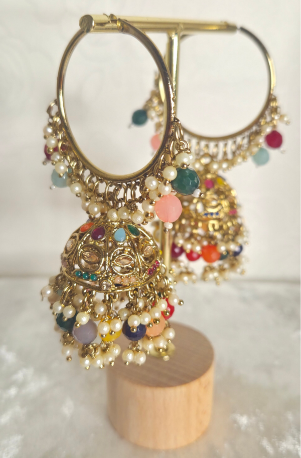 Jhumka Ring Multi