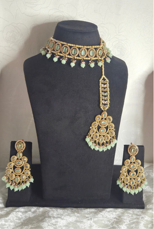 Victorian Set Mint Pink Combo