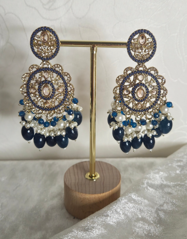 Chandbali - Dark Blue D1