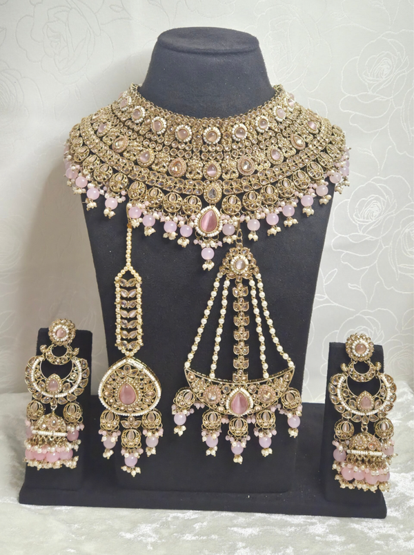 Bridal / Party wear set - Baby Pink