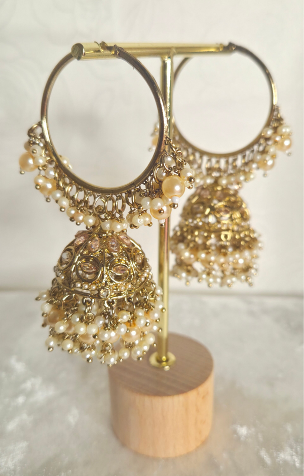 Jhumka Ring Champagne