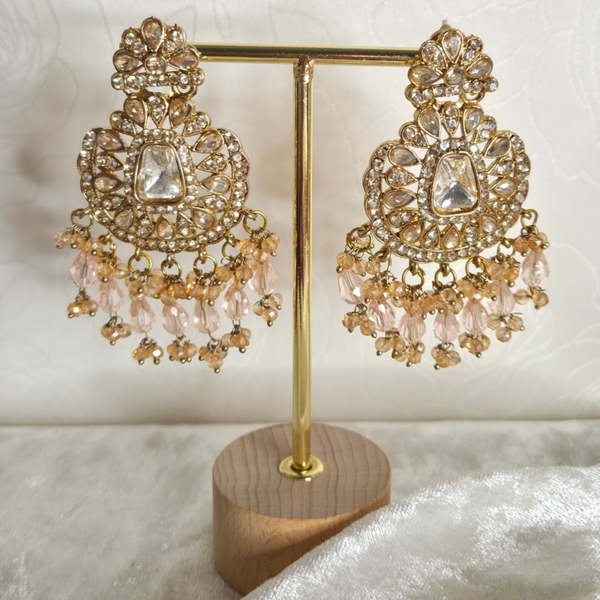 Kundan Polki - Baby Pink D1