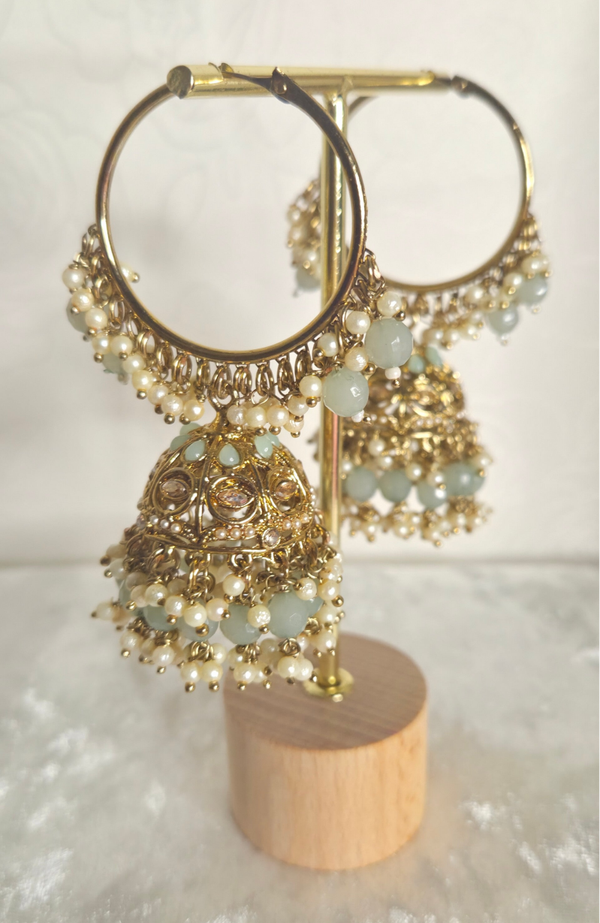 Jhumka Ring Mint