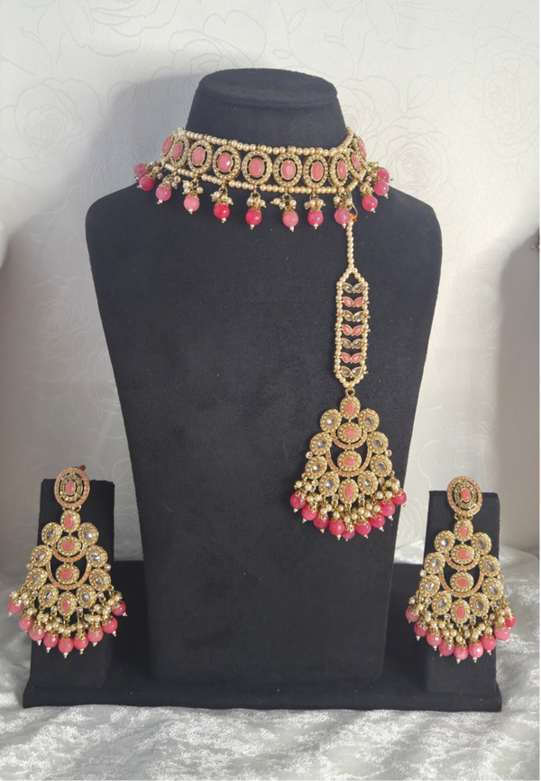Victorian Set Coral Pink