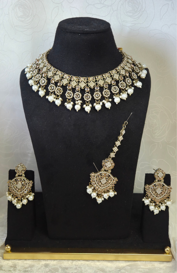 AD Polki Set - Champagne
