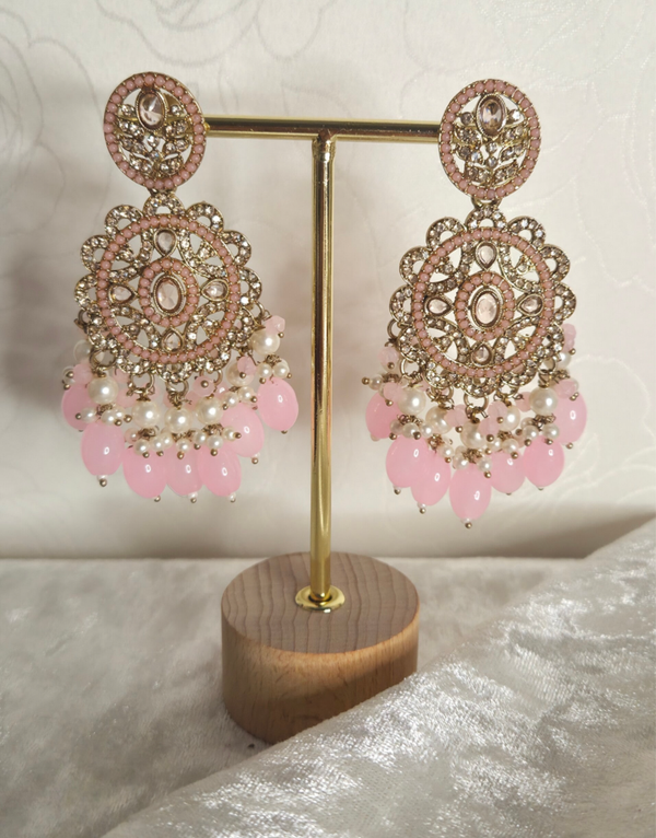 Chandbali  - Baby Pink D1