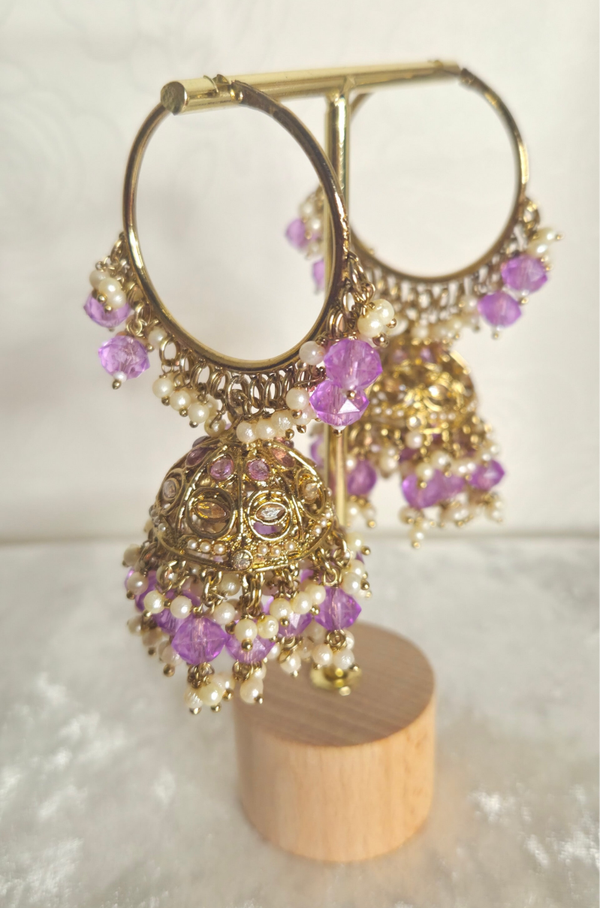 Jhumka Ring Lila