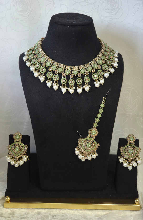 AD Polki Set - Lemon