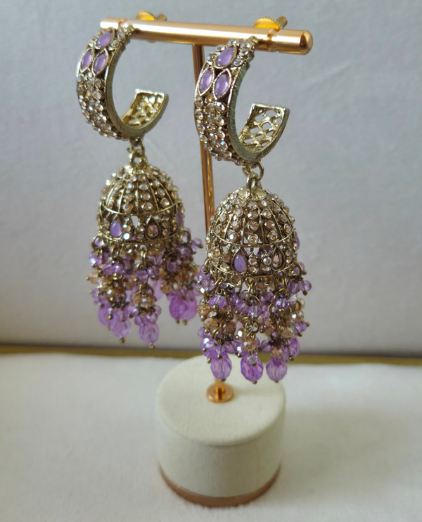 AD Jhumka - Lilac