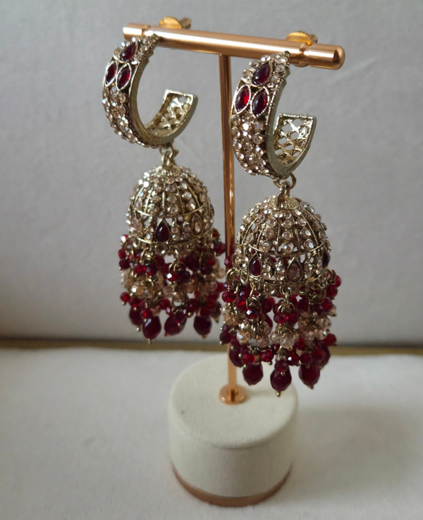 AD Jhumka -  Ruby