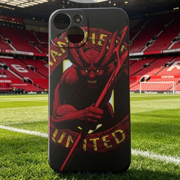Manchester United iPhone 14 Case – Red Devil Design | Premium Shockproof Football Phone Cover for Man United Fans