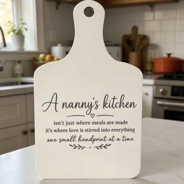 Mini Decorative Chopping Board | Heartfelt Nanny Kitchen Gift | Sentimental Keepsake Present