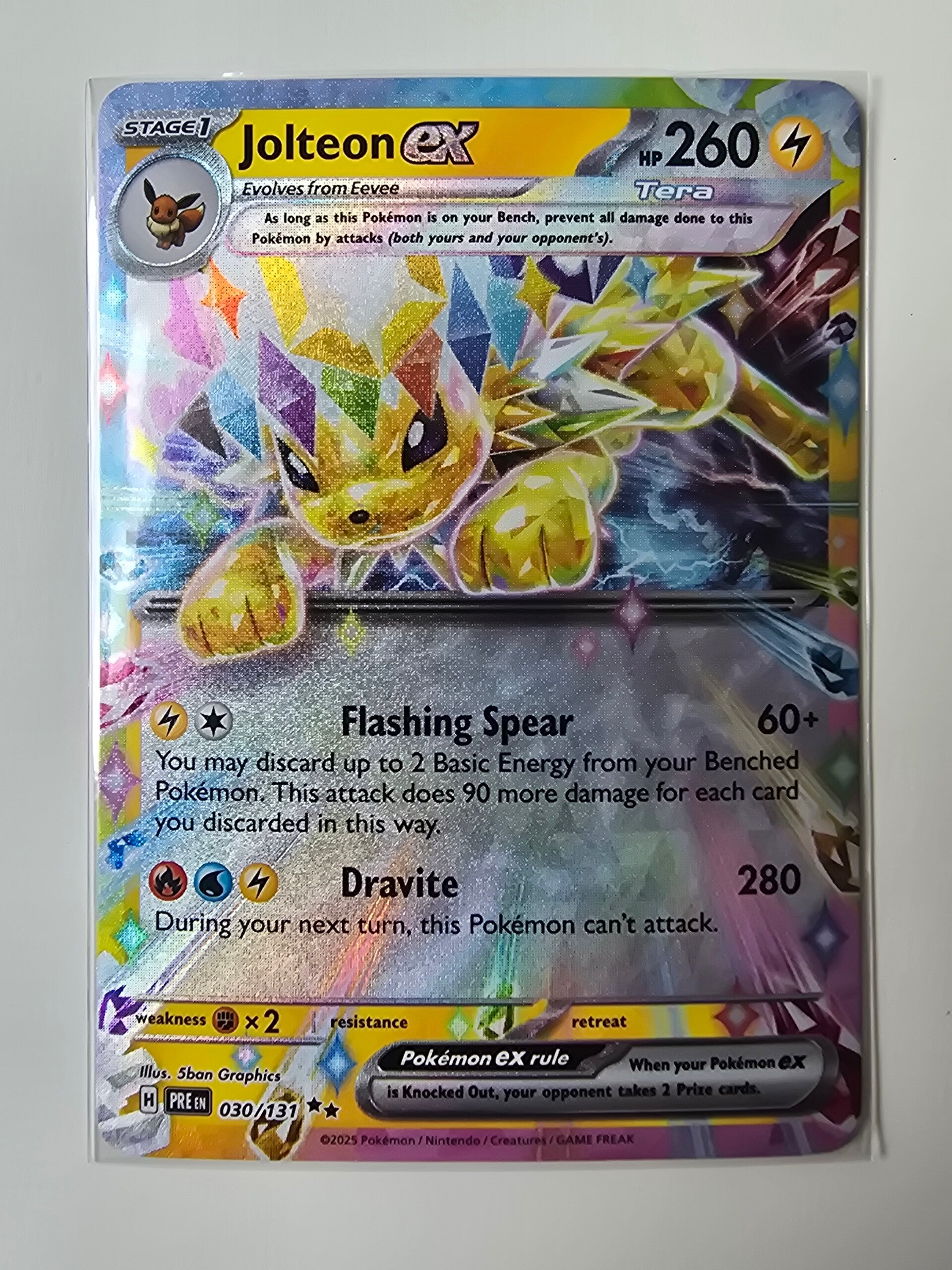 JOLTEON EX (PRISMATIC EVOLUTIONS 030/131) (TRADING CARD)