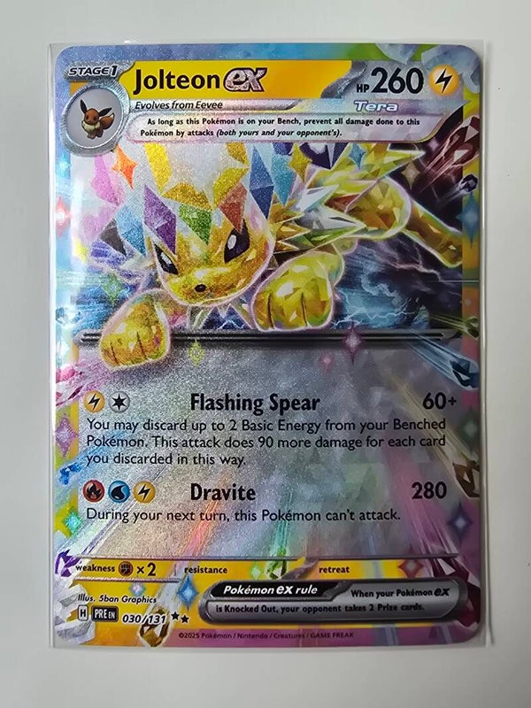 JOLTEON EX (PRISMATIC EVOLUTIONS 030/131) (TRADING CARD)