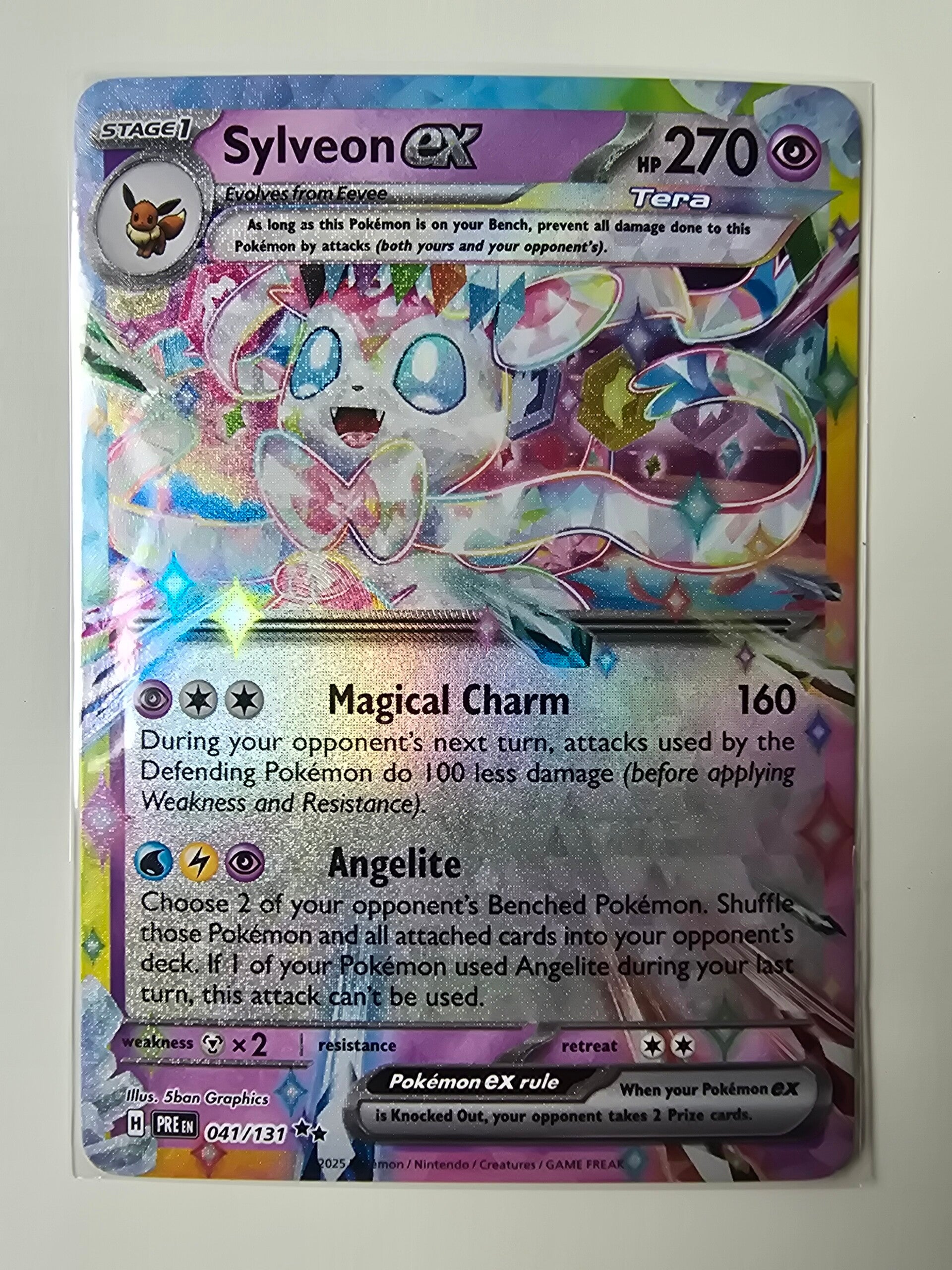 SYLVEON EX (PRISMATIC EVOLUTIONS 041/131) (TRADING CARD)