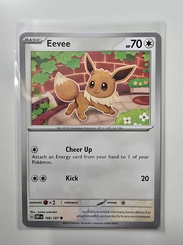 EEVEE (OBSIDIAN FLAMES 166/197) (TRADING CARD)