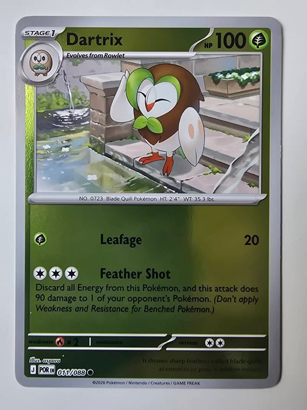 DARTRIX (PERFECT ORDER 011/088) (REVERSE HOLO) (TRADING CARD)