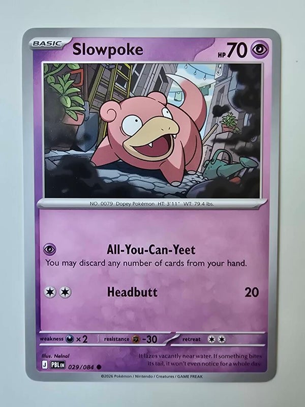 SLOWPOKE (PITCH BLACK 029/084) (TRADING CARD)