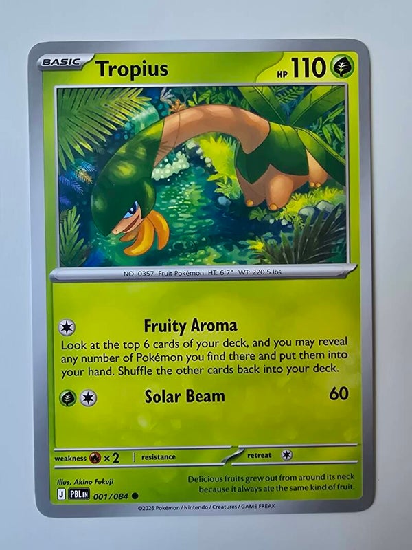 TROPIUS (PITCH BLACK 001/084) (TRADING CARD)