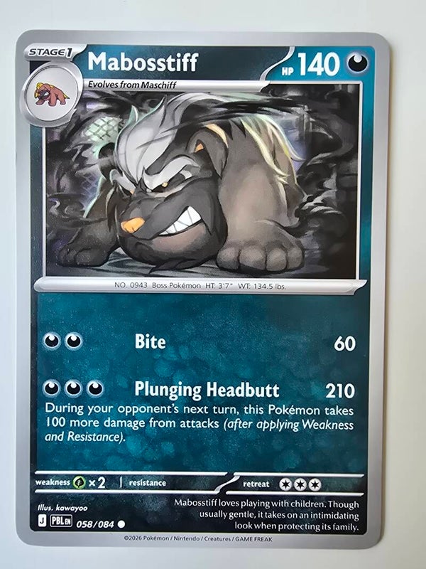 MABOSSTIFF (PITCH BLACK 058/084) (TRADING CARD)