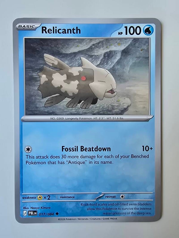 RELICANTH (PITCH BLACK 017/084) (TRADING CARD)