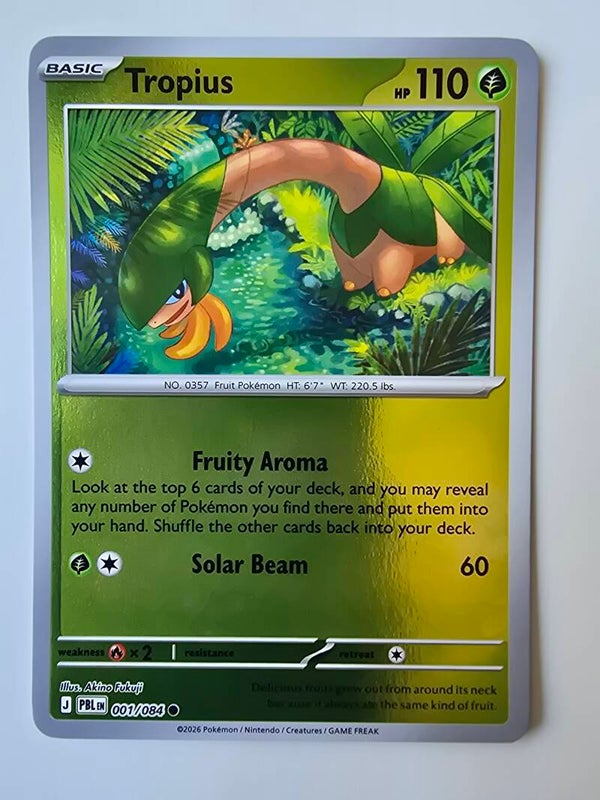 TROPIUS (PITCH BLACK 001/084) (REVERSE HOLO) (TRADING CARD)
