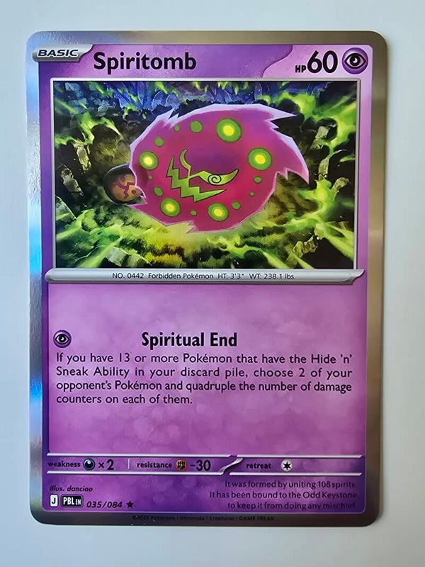 SPIRITOMB (PITCH BLACK 035/084) (HOLO) (TRADING CARD)