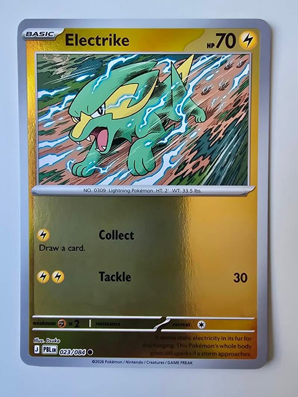 ELECTRIKE (PITCH BLACK 023/084) (REVERSE HOLO) (TRADING CARD)