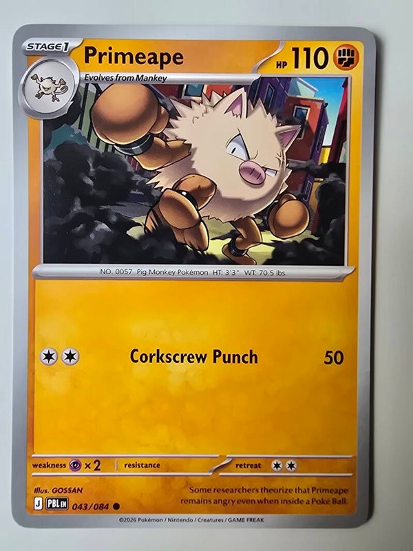 PRIMEAPE (PITCH BLACK 043/084) (TRADING CARD)