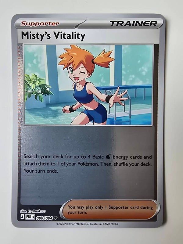 MISTY'S VITALITY (PITCH BLACK 080/084) (REVERSE HOLO) (TRADING CARD)