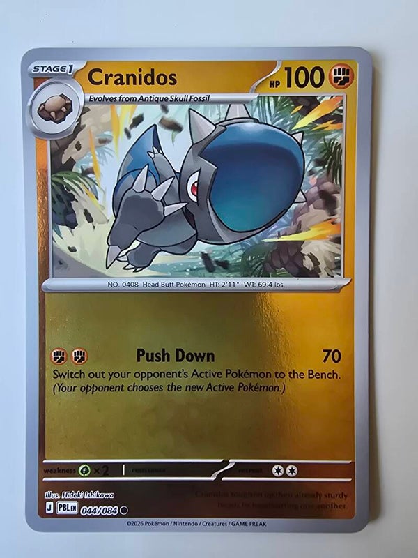 CRANIDOS (PITCH BLACK 044/084) (REVERSE HOLO) (TRADING CARD)