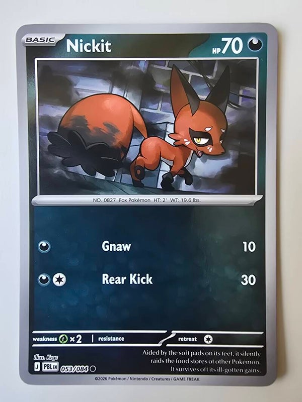 NICKIT (PITCH BLACK 053/084) (REVERSE HOLO) (TRADING CARD)