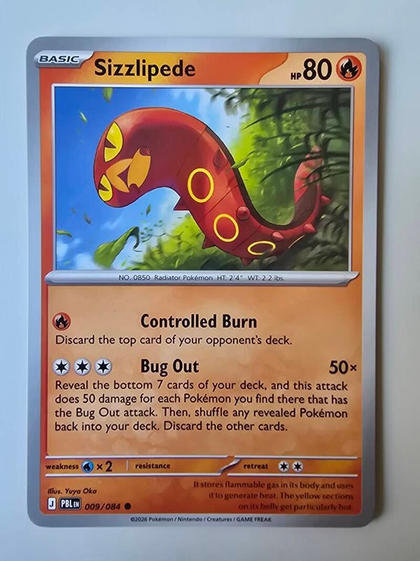 SIZZLIPEDE (PITCH BLACK 009/084) (TRADING CARD)
