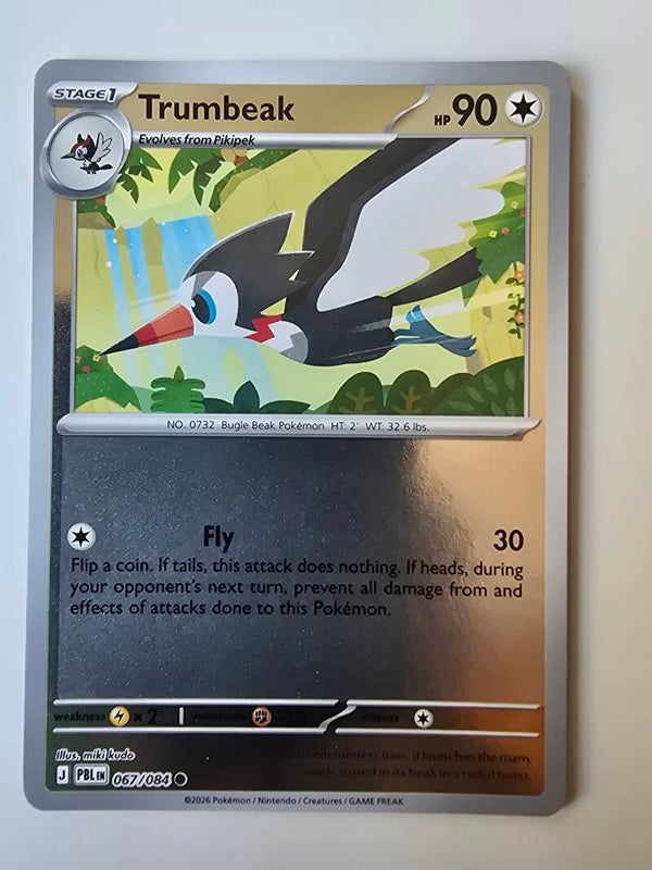 TRUMBEAK (PITCH BLACK 067/084) (REVERSE HOLO) (TRADING CARD)