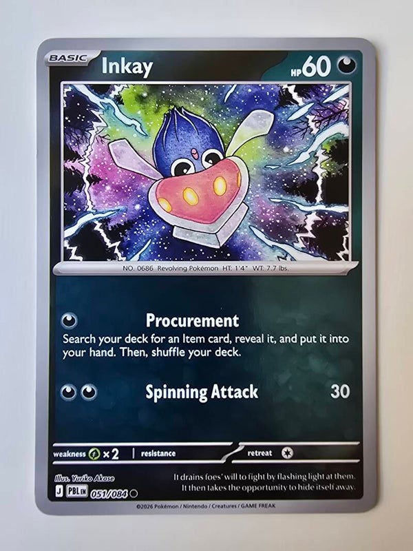 INKAY (PITCH BLACK 051/084) (REVERSE HOLO) (TRADING CARD)