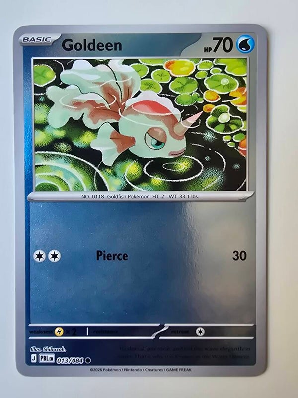 GOLDEEN (PITCH BLACK 013/084) (REVERSE HOLO) (TRADING CARD)