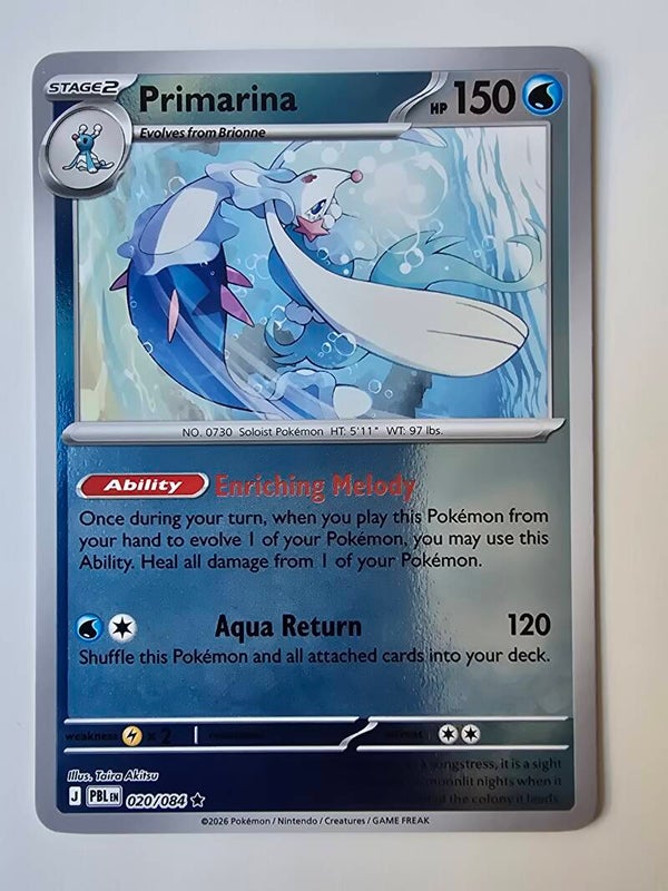 PRIMARINA (PITCH BLACK 020/084) (REVERSE HOLO) (TRADING CARD)
